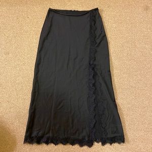 Nasty Gal Satin Midi Skirt